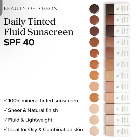 Beauty of Joseon Daily Tinted Fluid Sunscreen in MN230 (med neutral undertone) - Picture 3 of 7